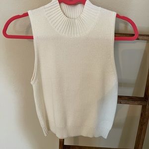 Anthropologie Maxine Mock Neck Sweater Tank - NWOT